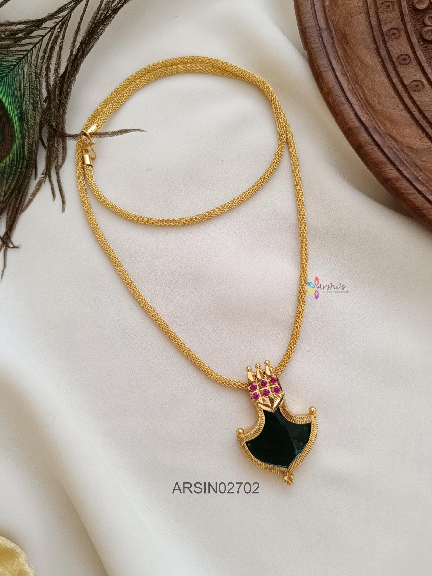 Green Stone Palakka Necklace