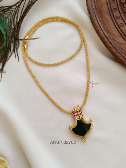 Green Stone Palakka Necklace