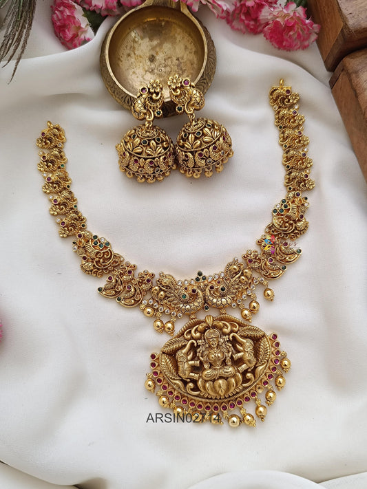 Matte Finish Temple Necklace