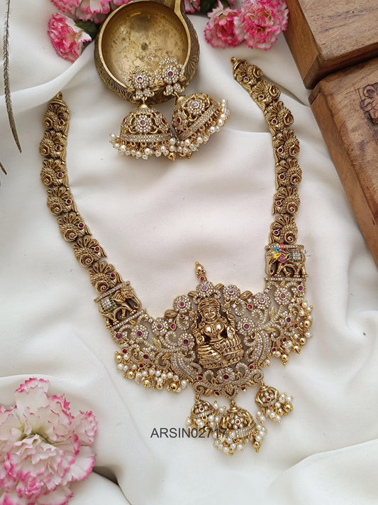 Lakshmi White Stone Necklace