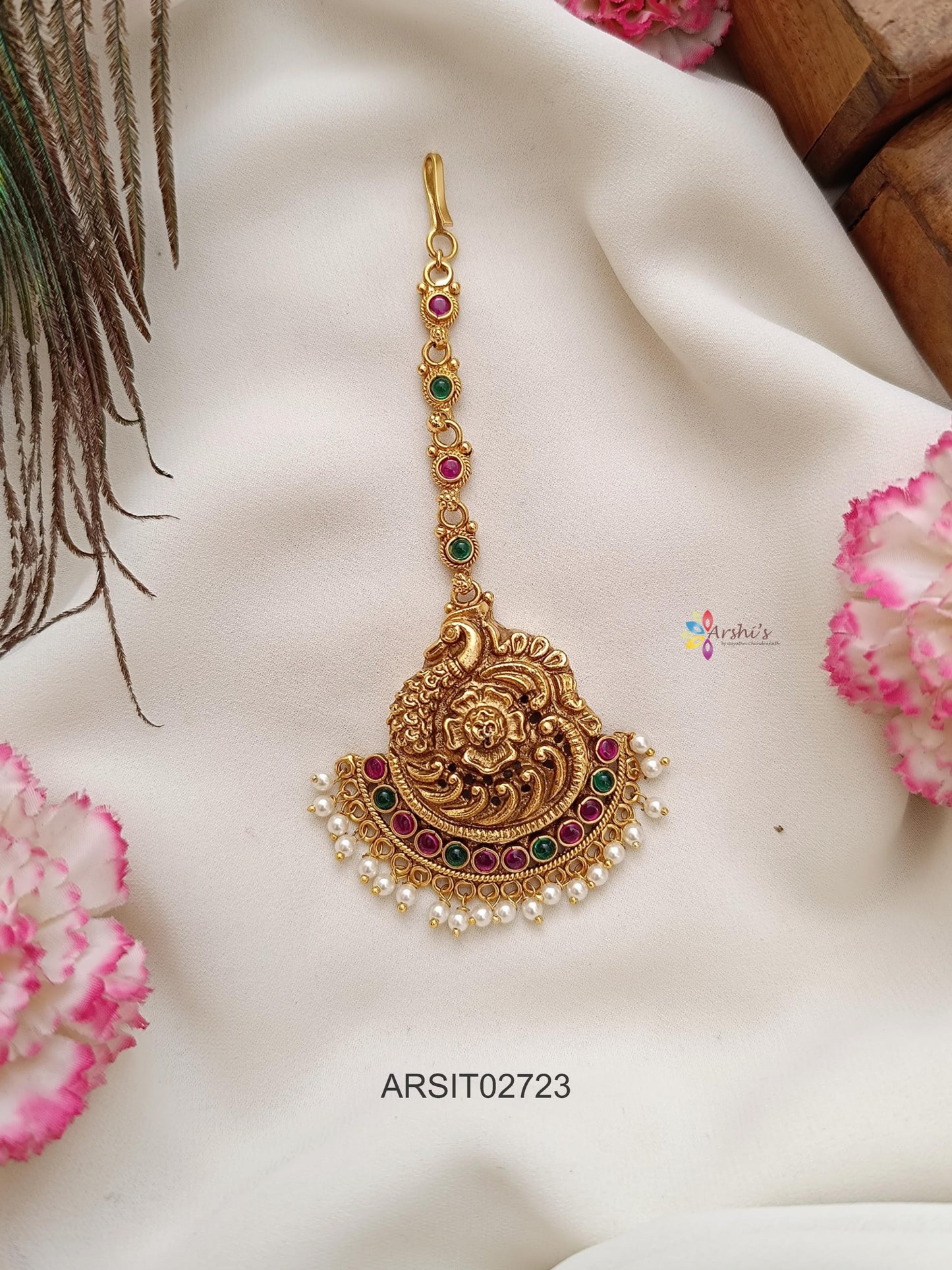 Lakshmi Chandbali Design Maangtikka