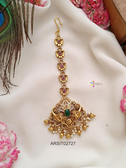 Elephant Design Maangtikka