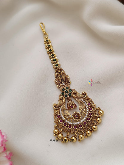 Peacock Design Maangtikka