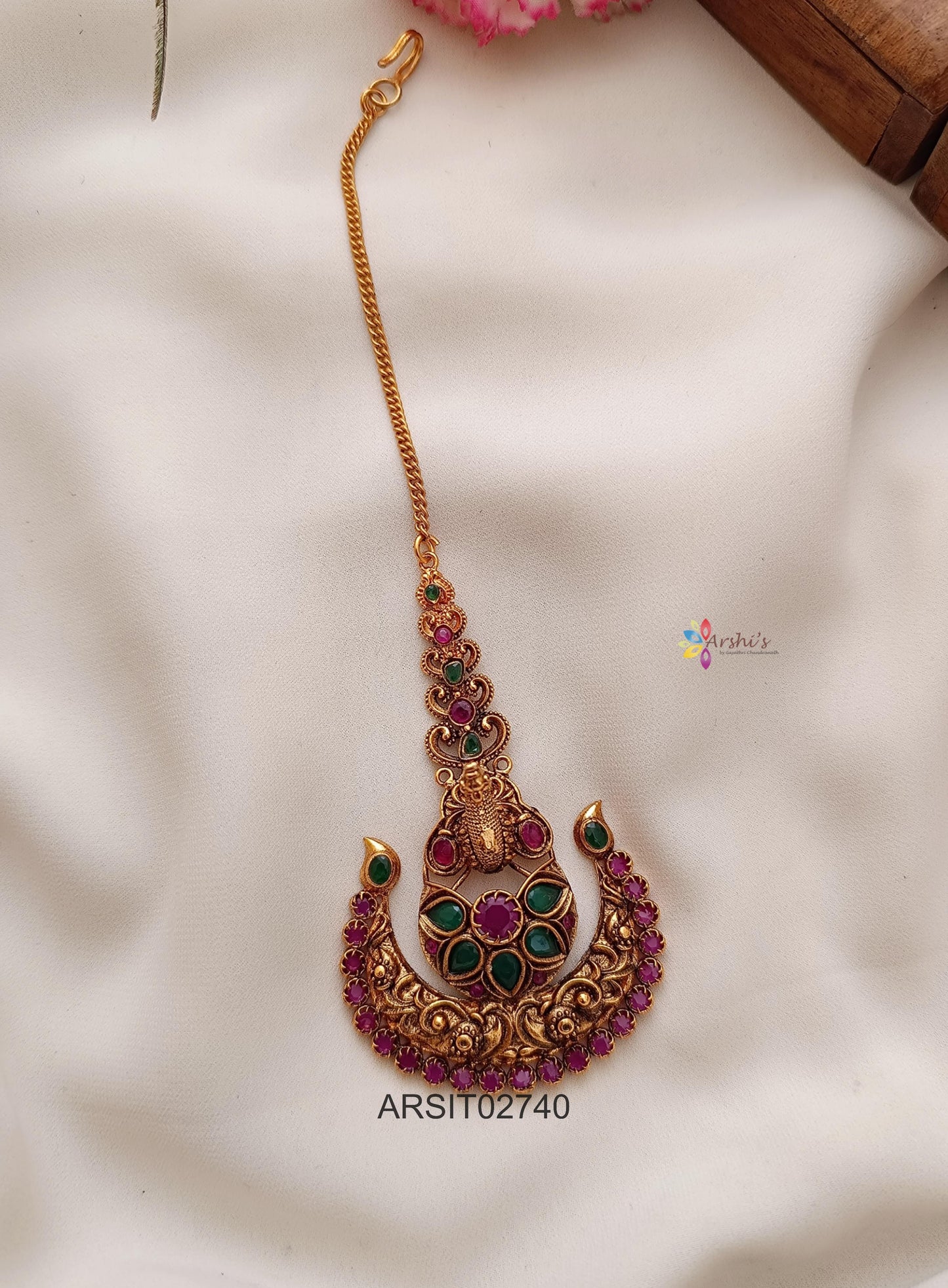 Antique Stone Maangtikka