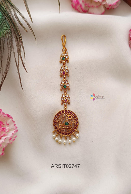 Peacock Stone Maangtikka