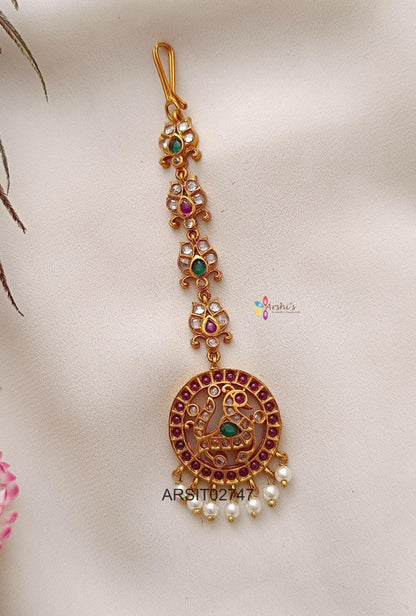 Peacock Stone Maangtikka