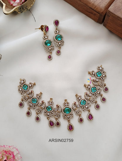 Victorian Blue Stone Necklace