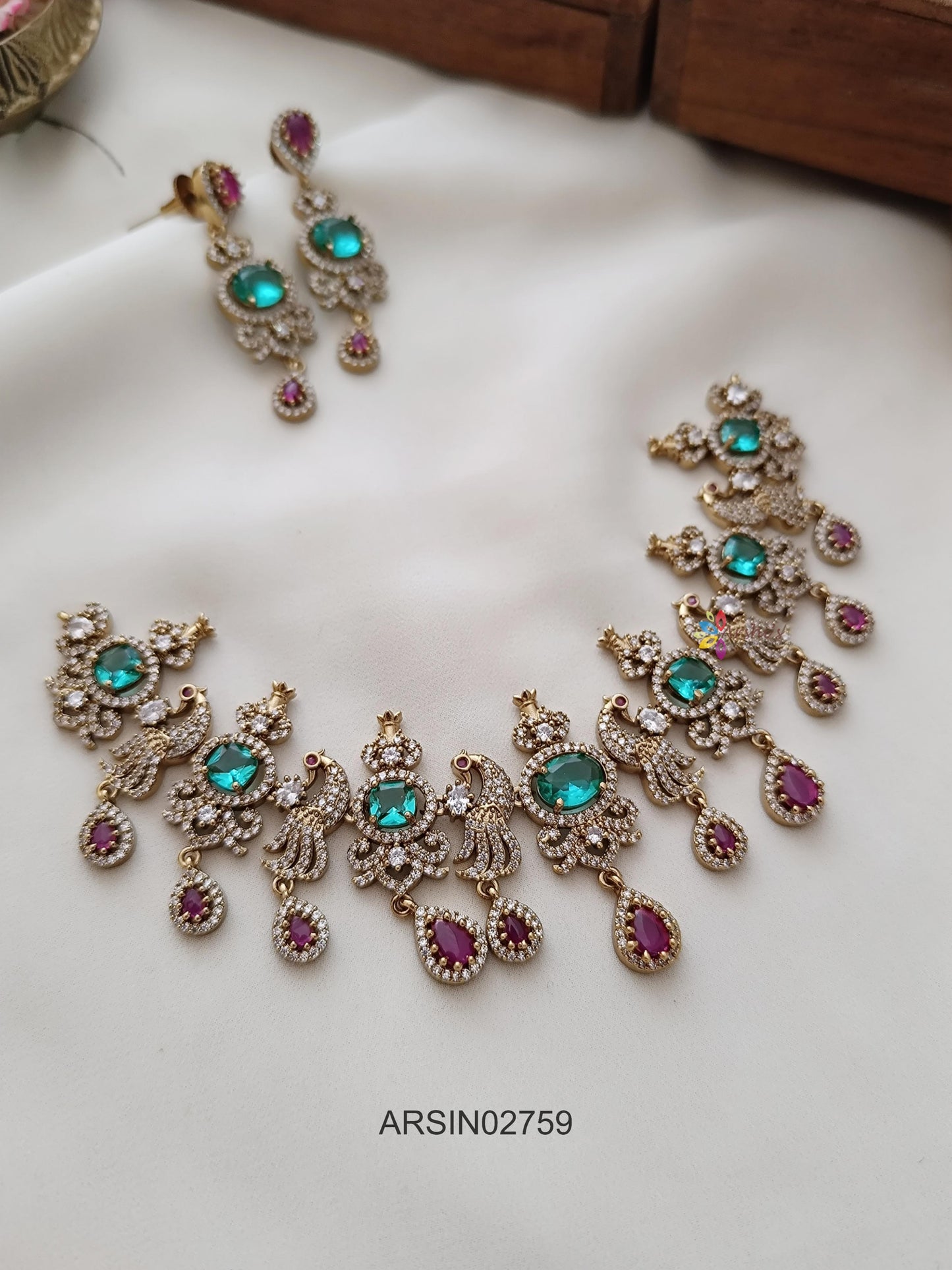 Victorian Blue Stone Necklace