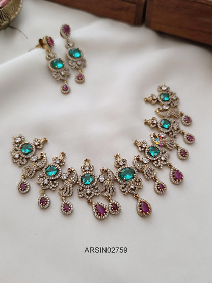 Victorian Blue Stone Necklace