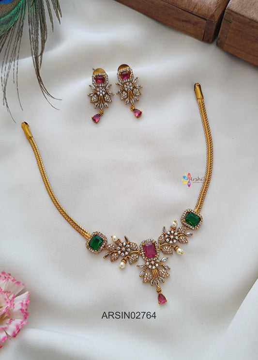 Multi Color Stone Necklace