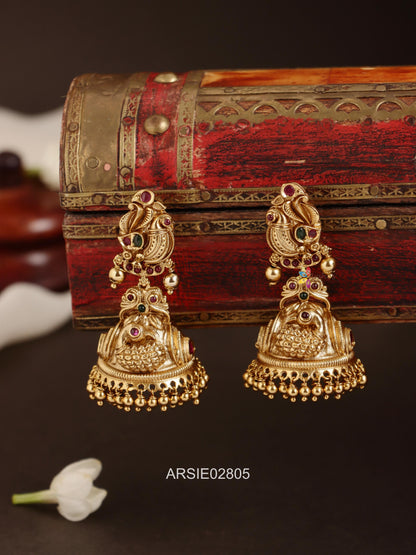 Antique Peacock Jhumka