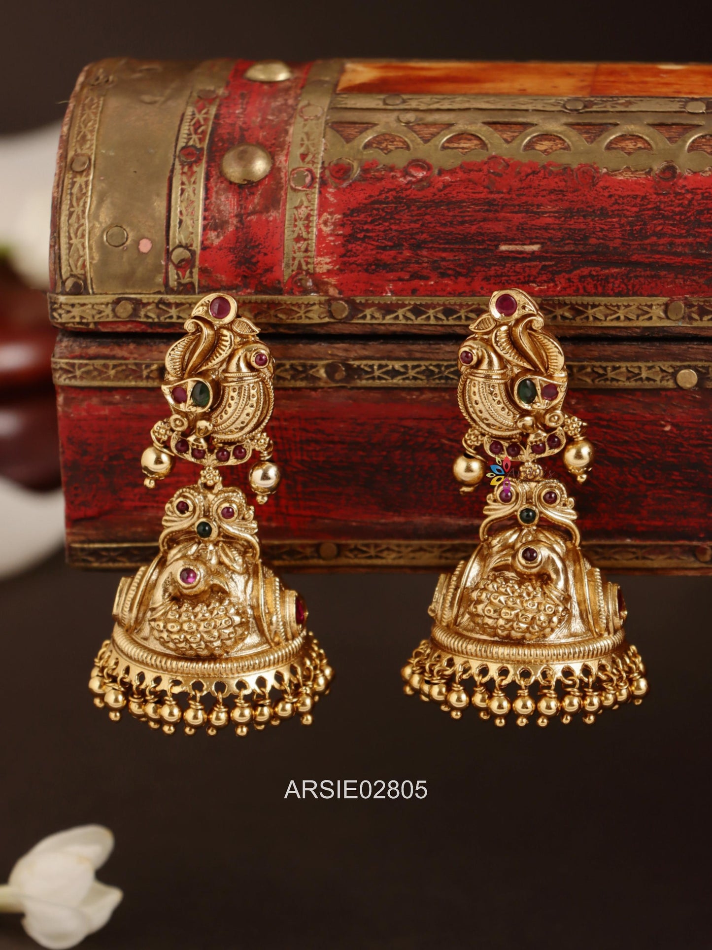 Antique Peacock Jhumka