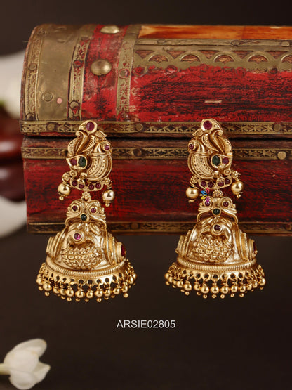 Antique Peacock Jhumka