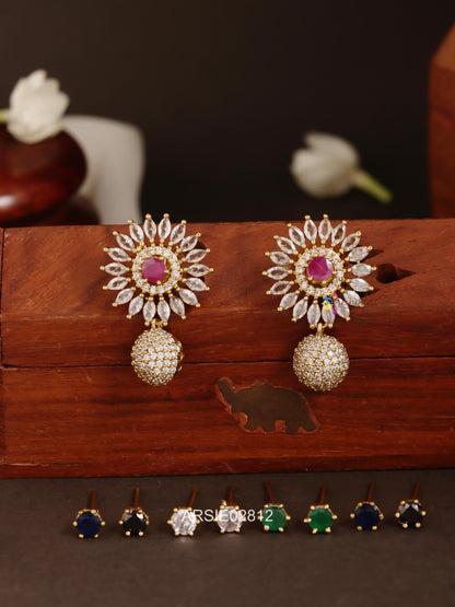 Kemp and White Stone Earrings