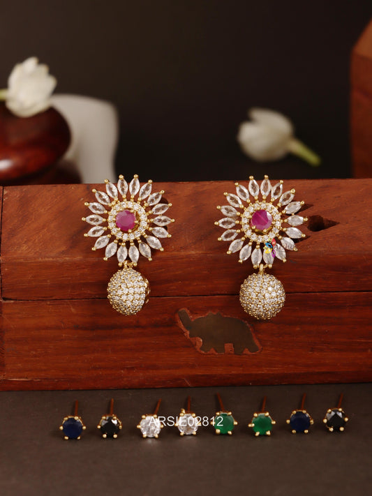 Kemp and White Stone Earrings