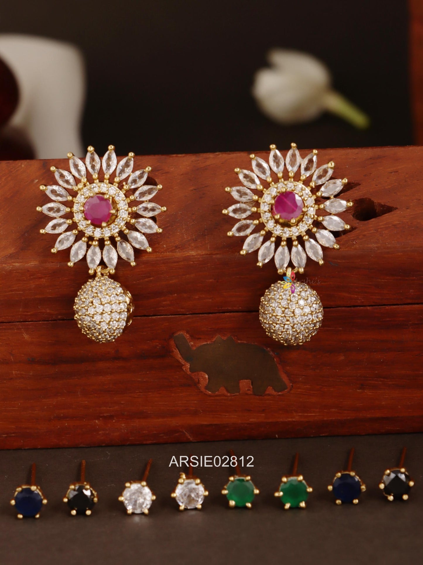 Kemp and White Stone Earrings