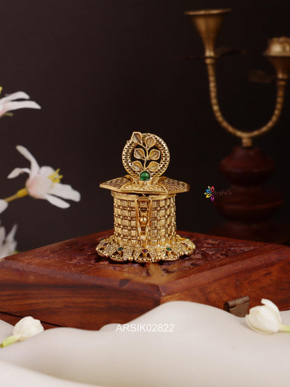 Leaf Design Kumkum Box