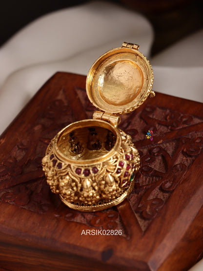 Temple Lakshmi Kumkum Box