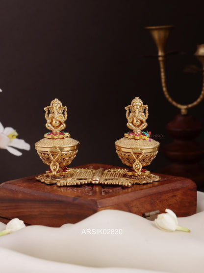 Goddess Ganesha Kumkum Box