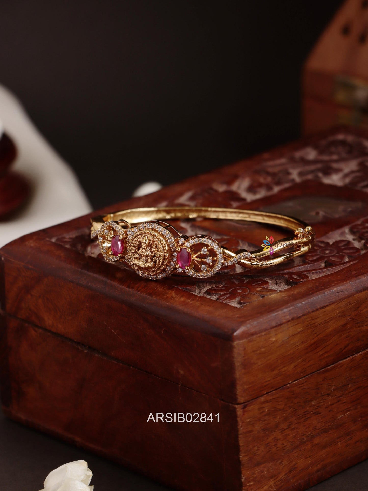 Lakshmi Ruby Stone Bracelet