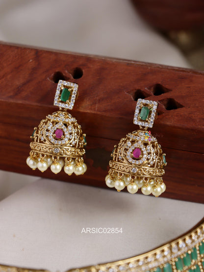 Bridal Green Stone Choker