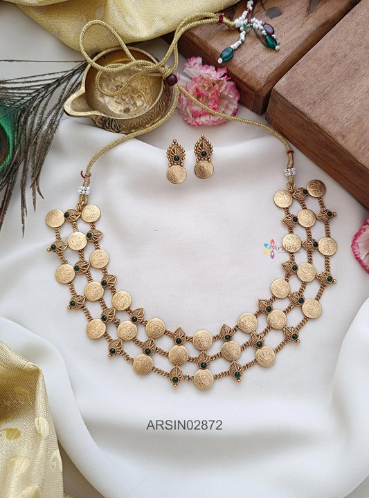 Three Layer Coin Necklace
