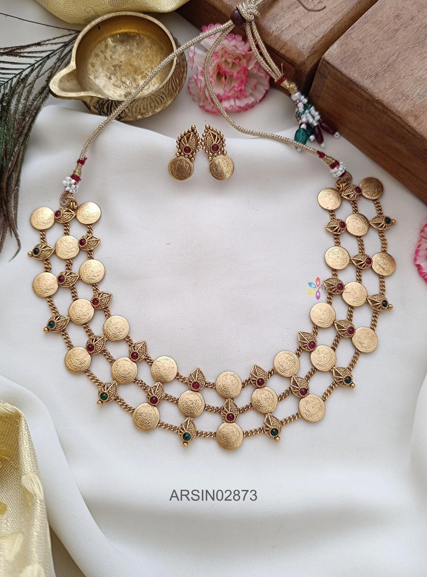 Three Layer Coin Necklace