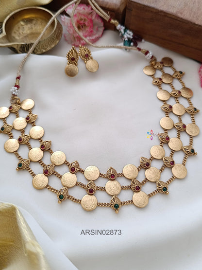 Three Layer Coin Necklace