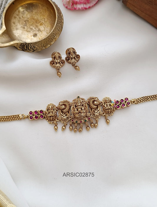 Lakshmi Peacock Choker