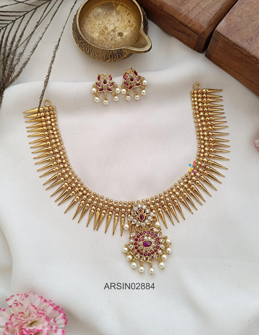 Spike Necklace with Kemp Pendant