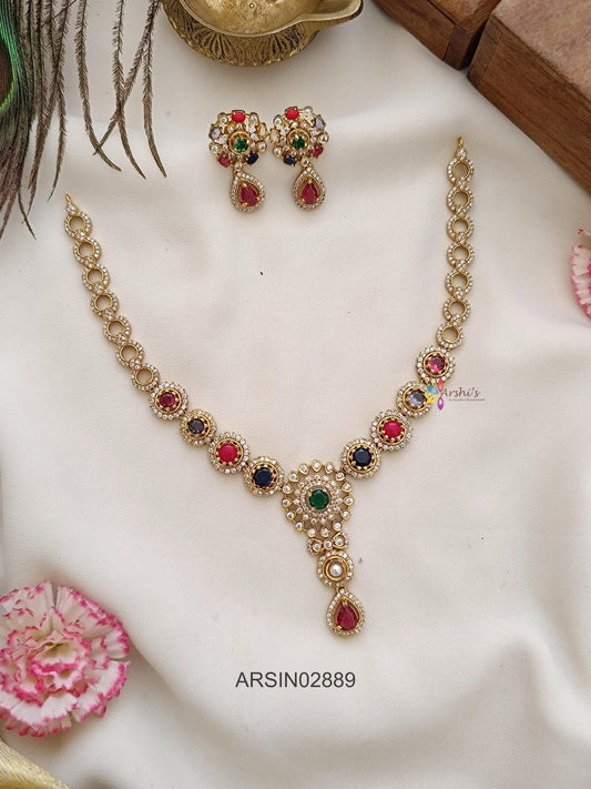 Navarathna Stone Necklace
