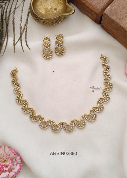 Diamond Look Like Necklace