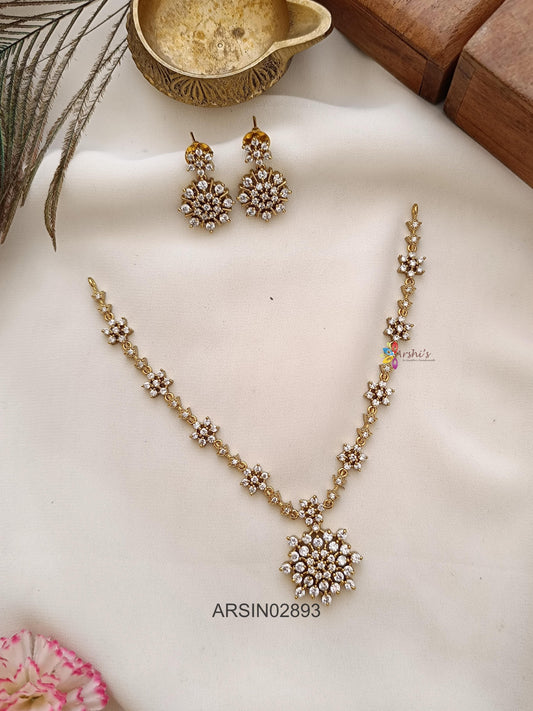 White Stone Necklace