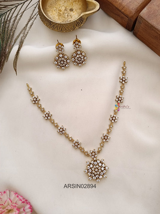 White Stone Necklace