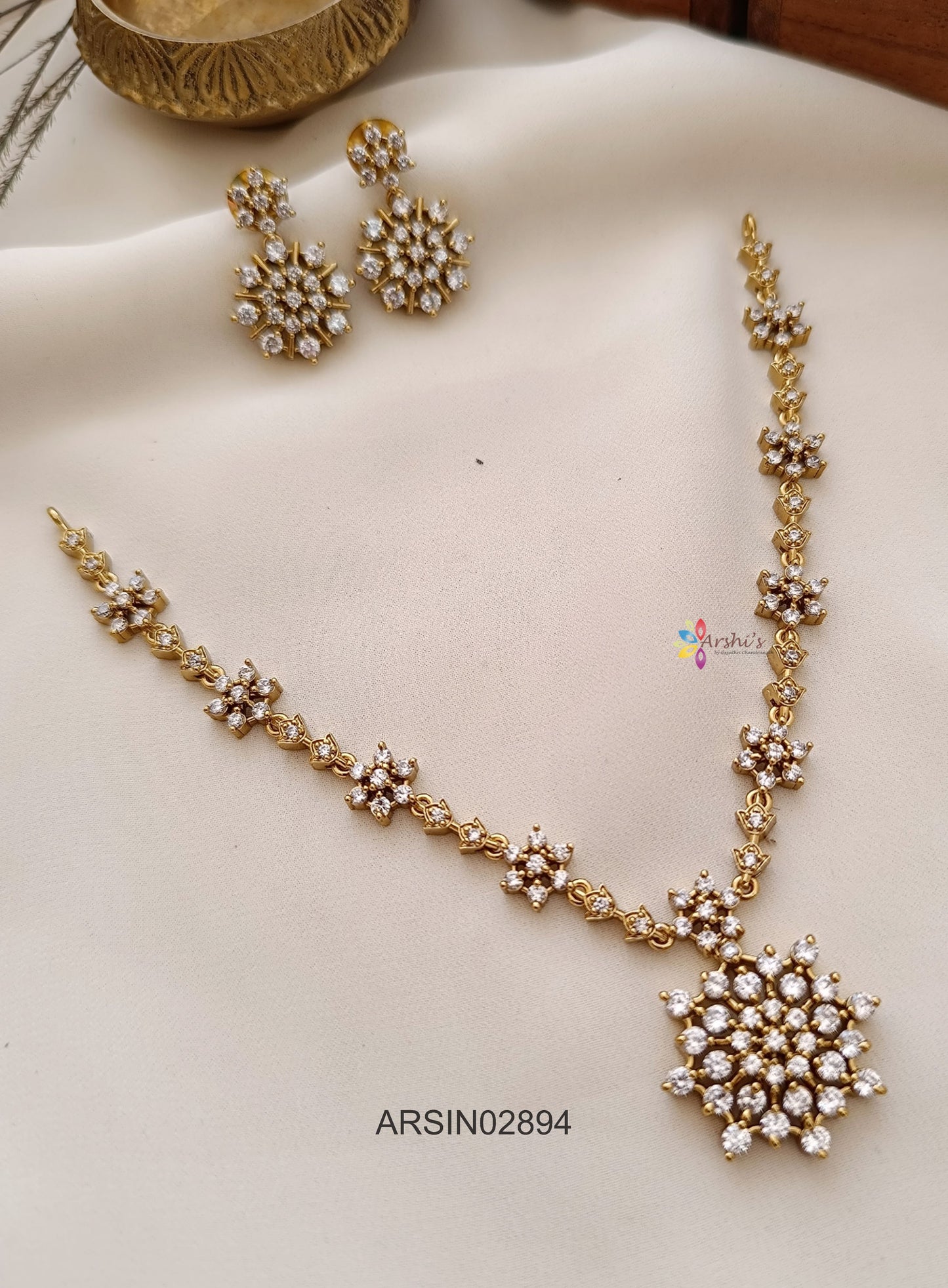 White Stone Necklace