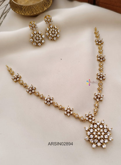 White Stone Necklace