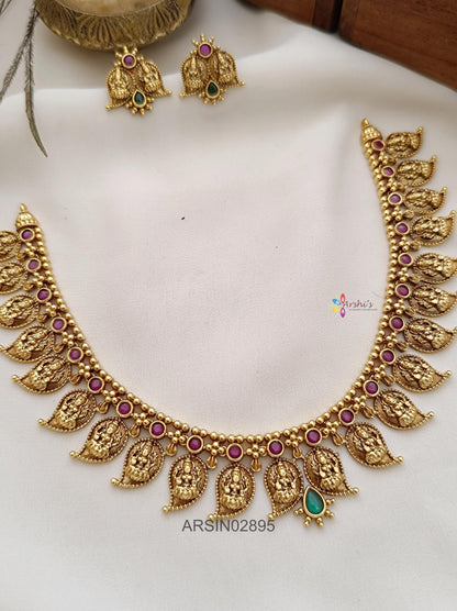 Antique Mango Lakshmi Necklace