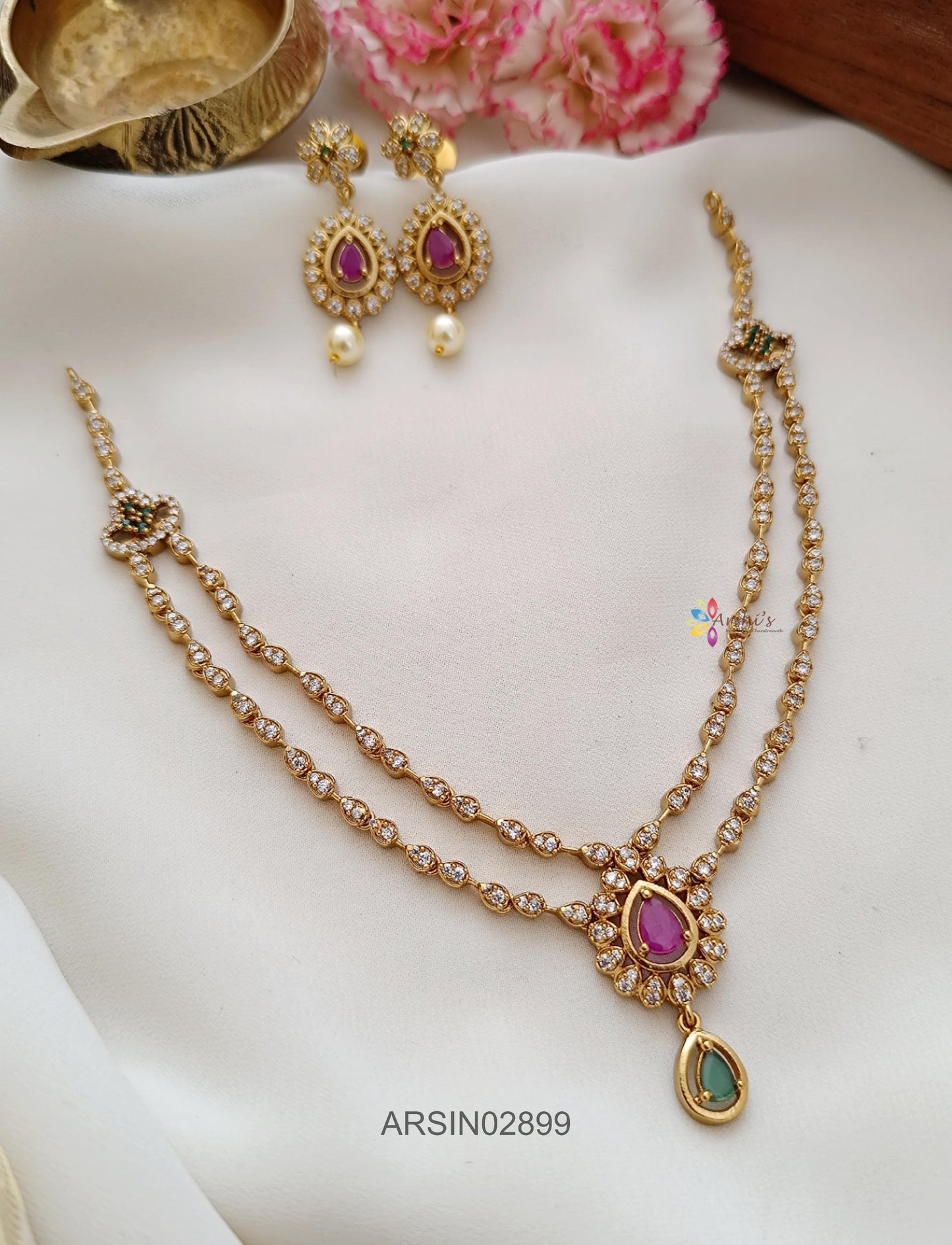 Two Layer Stone Necklace