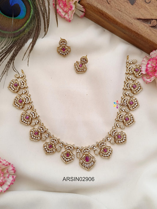 Ruby and AD Stone Necklace