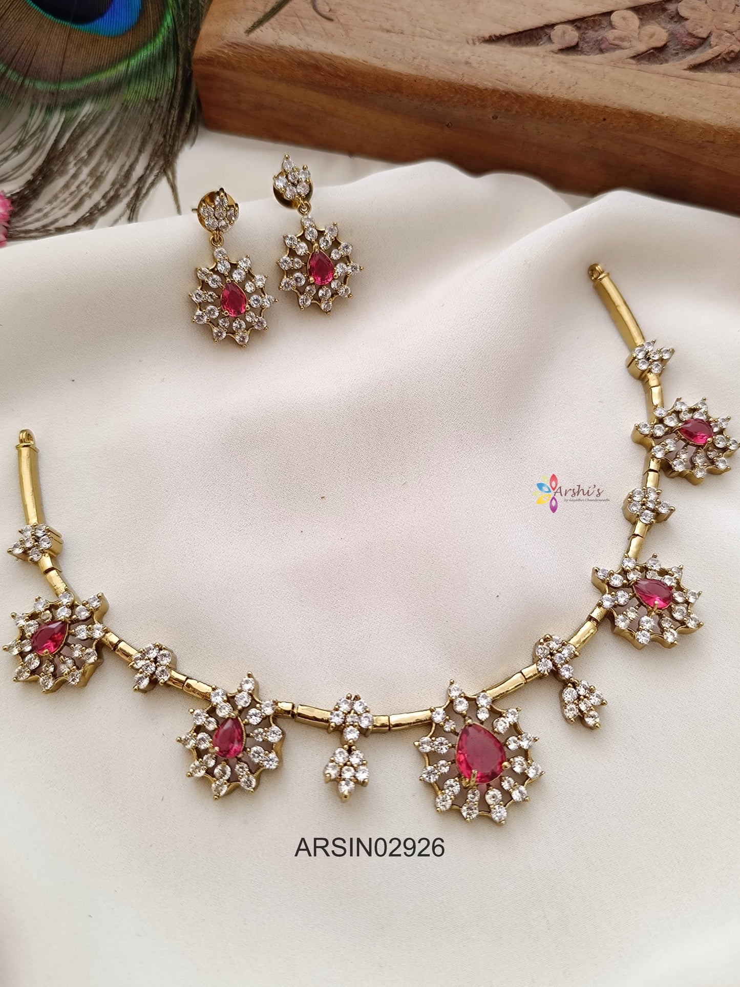 Ruby and AD Stone Hasli Necklace