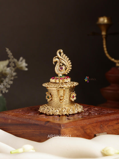 Peacock Design Kumkum Boc