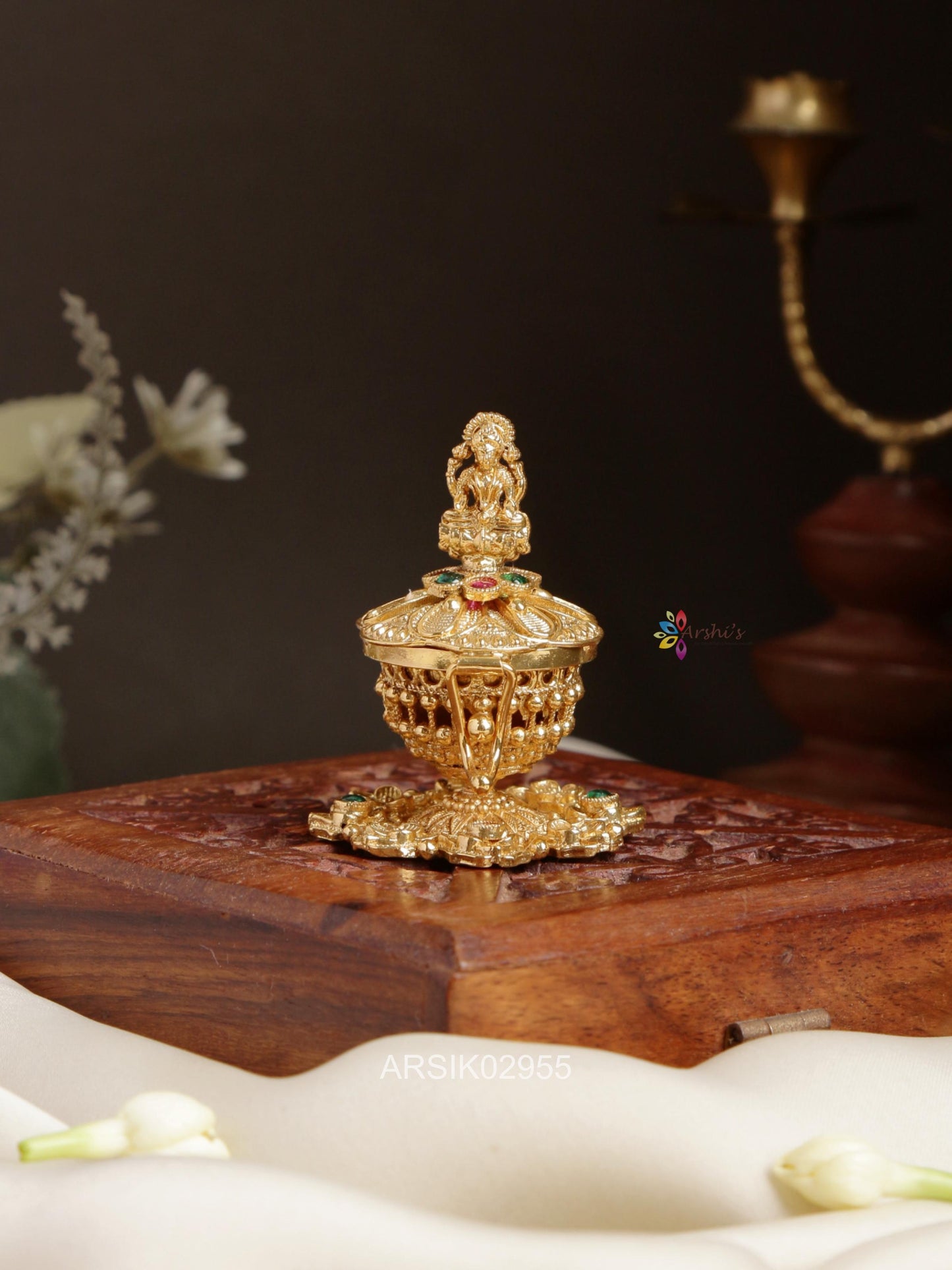 Goddess Lakshmi Kumkum Box