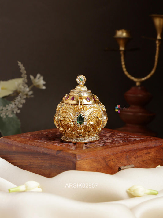 Matte Finish Kumkum Box