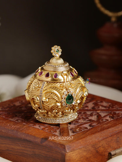 Matte Finish Kumkum Box