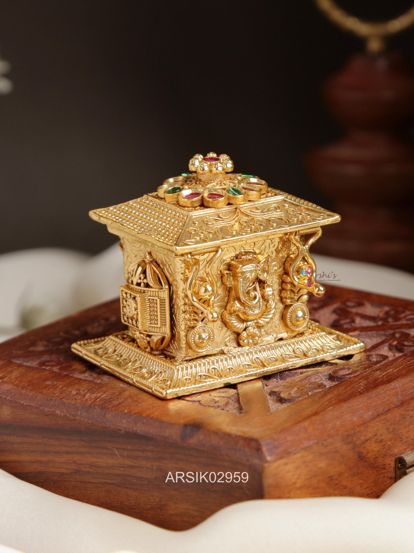 Goddess Ganesha Kumkum Box