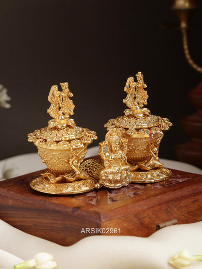 Bride Groom and Lakshmi Kumkum Box