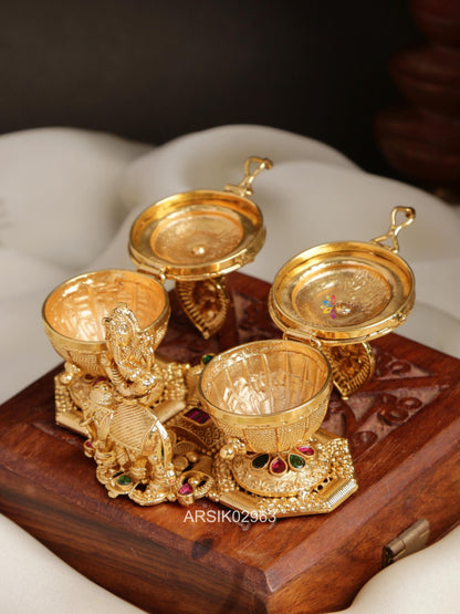 Ganesha and Elephant Kumkum Box