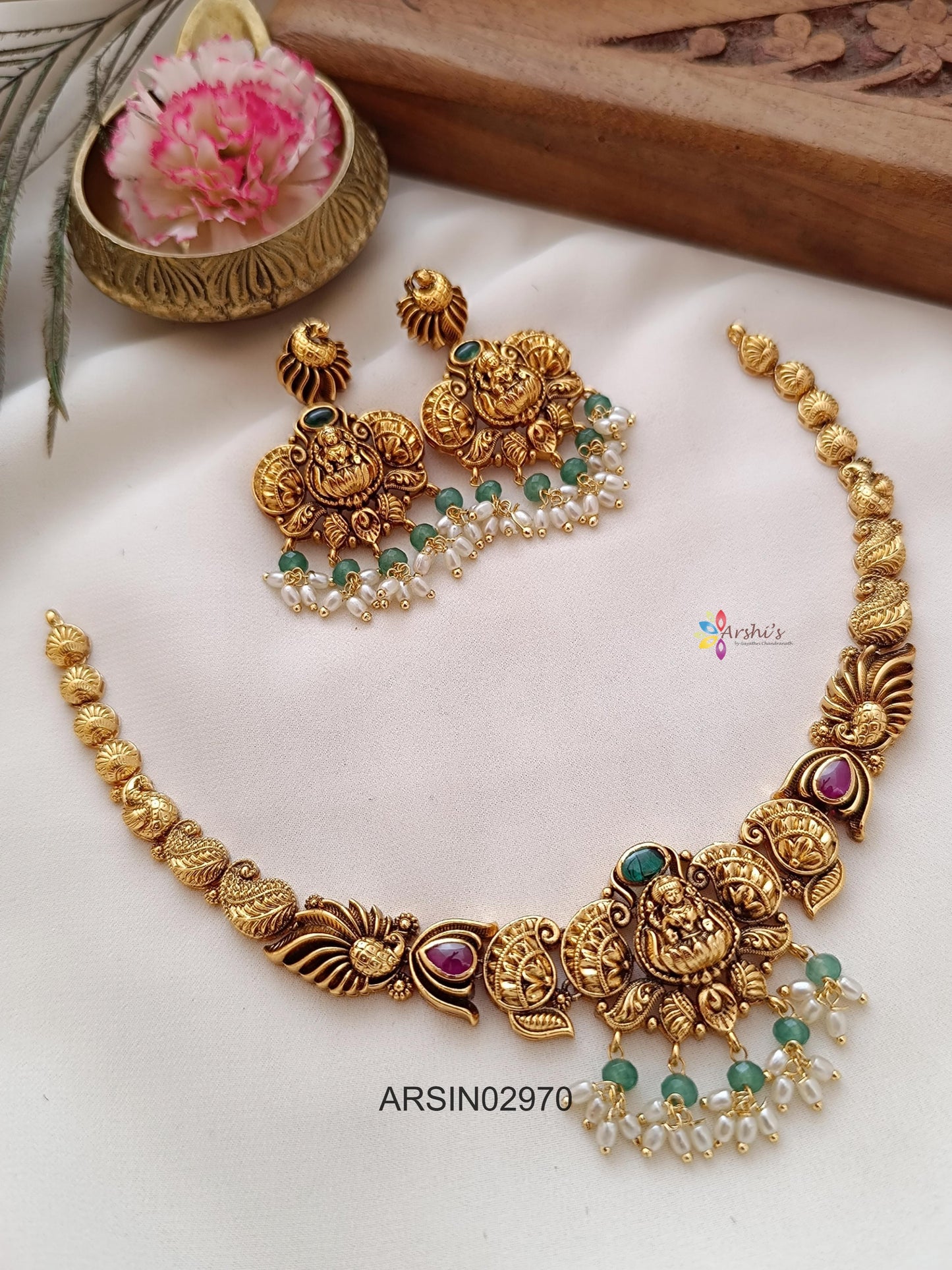 Antique Lakshmi Mango Necklace