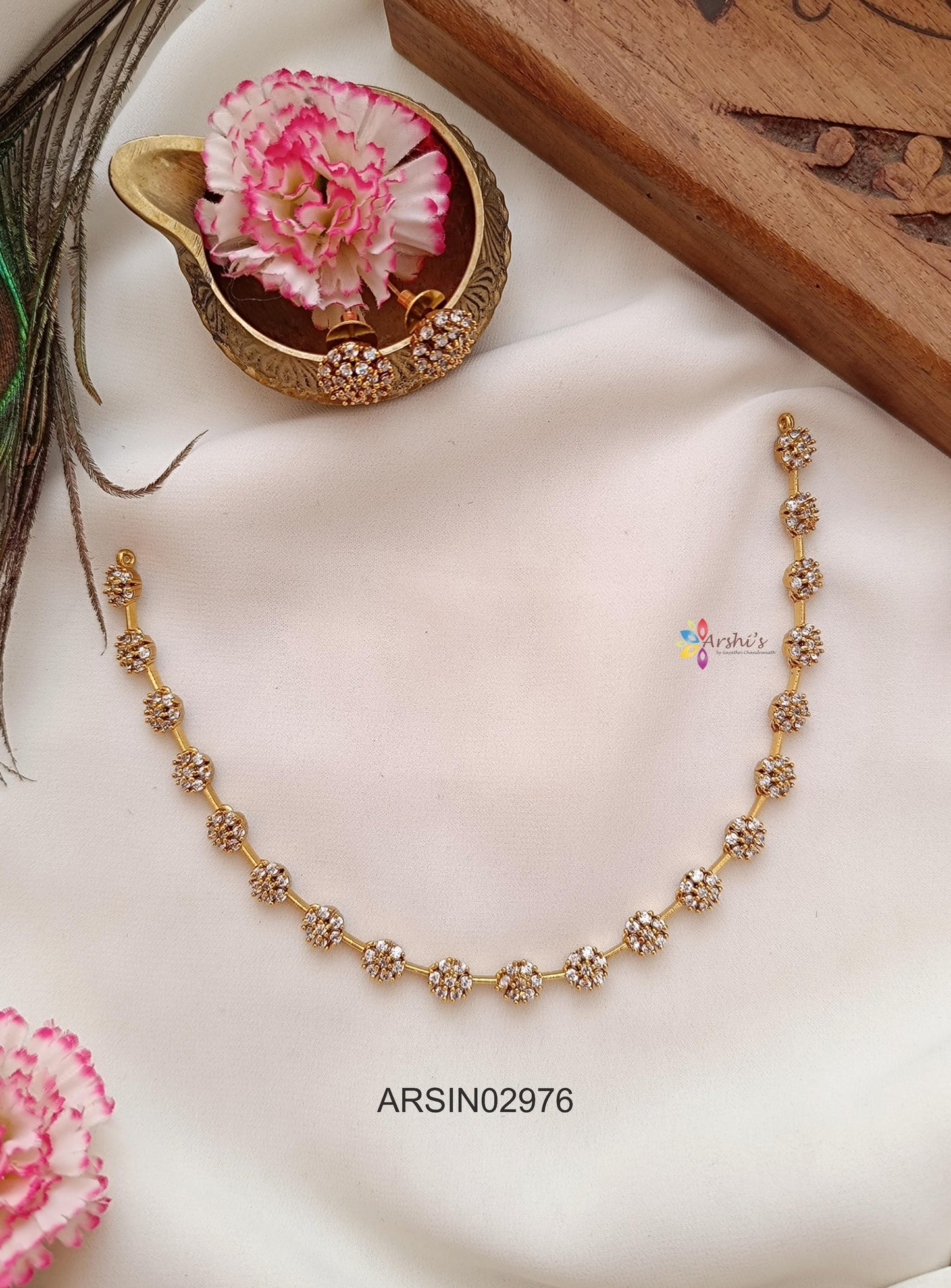 Simple White Stone Necklace