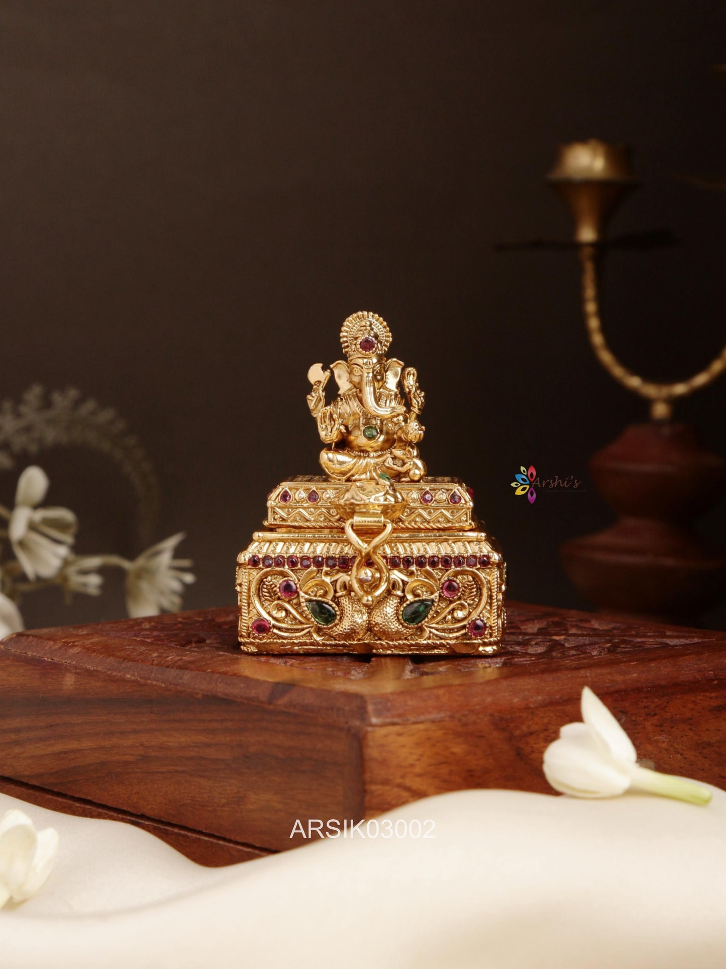 Goddess Ganesha Kumkum Box